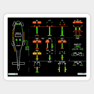 Aviation  Glass Cockpit Magnet